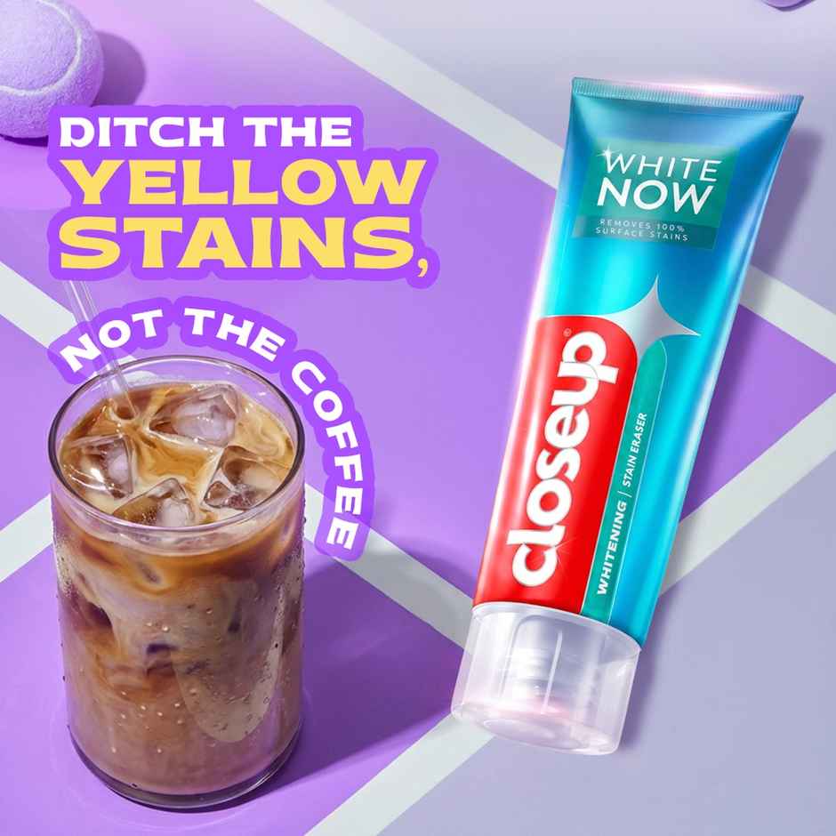 Closeup White Now Stain Eraser Toothpaste Combo