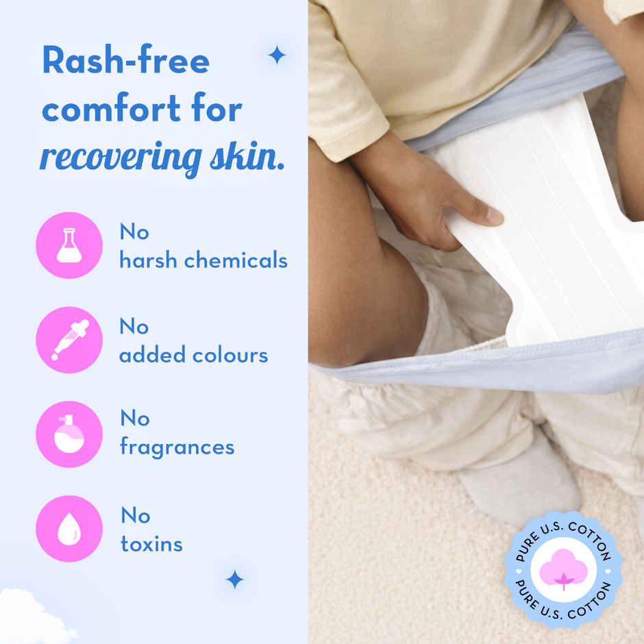 Plush Super Soft Maternity Pads 3XL | Postpartum Bleeding