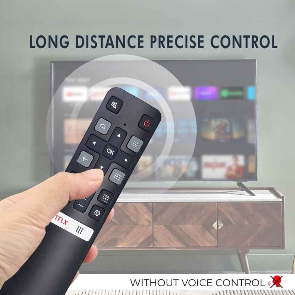 Ailkin Non-Voice Remote for TCL Smart TVs| Lightweight & Durable Design| Black