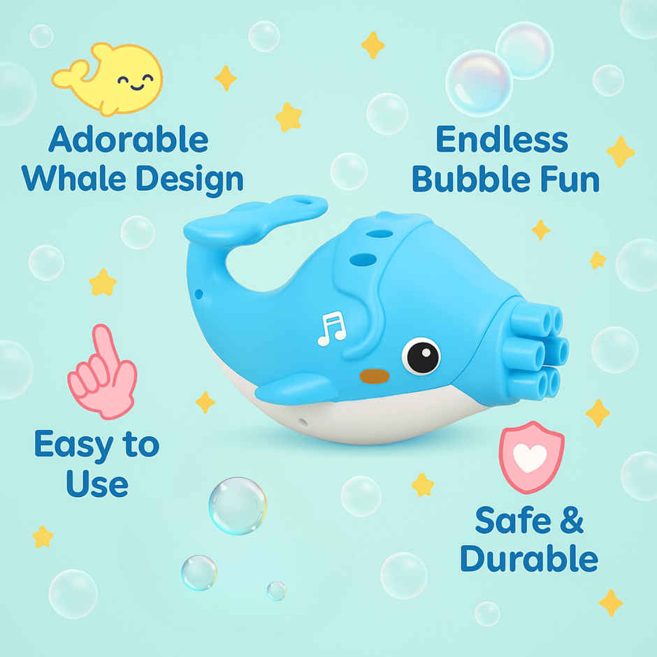 Toytales Fish Bubble Gun| Toy For Kids | Bubble Machine | Bubble Maker |Gift For Kids|Birthday Gift