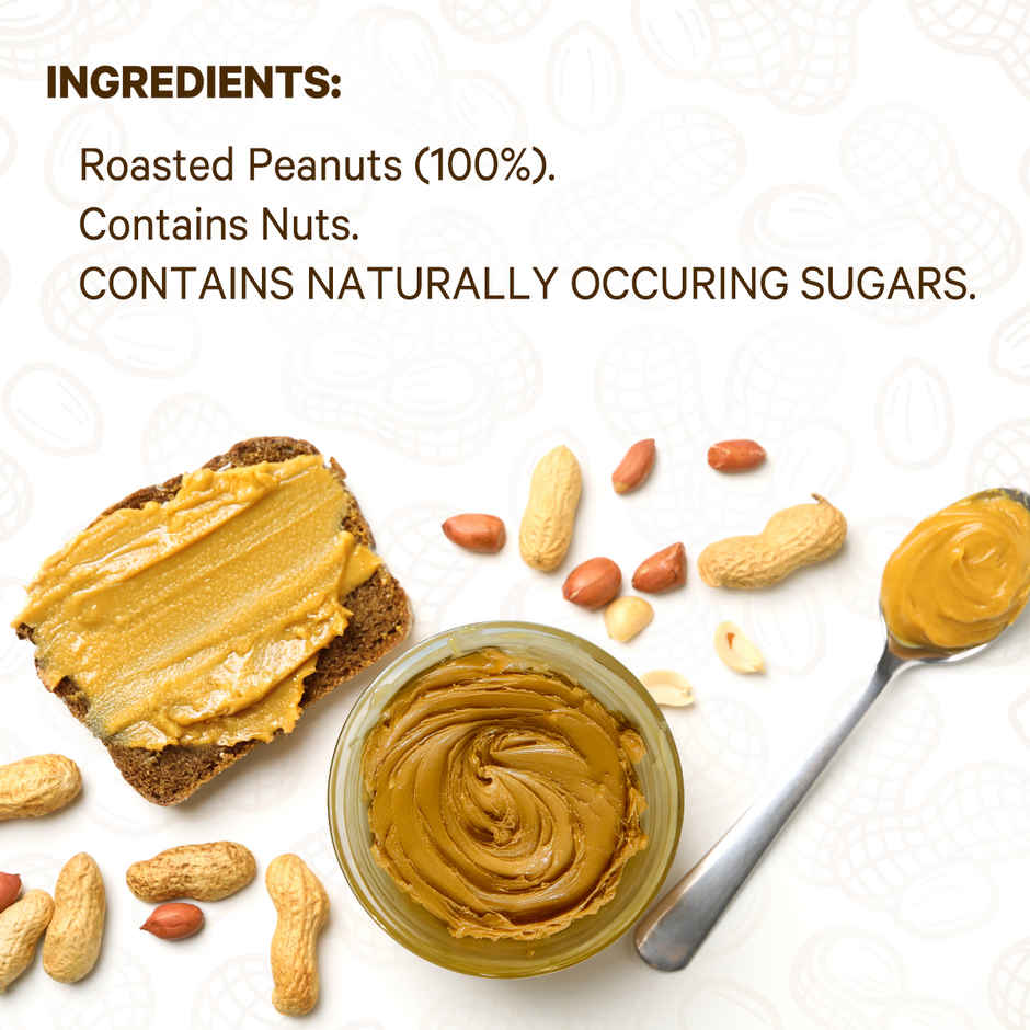 Sundrop Peanut Butter Natural | Crunchy | With 28% Protein