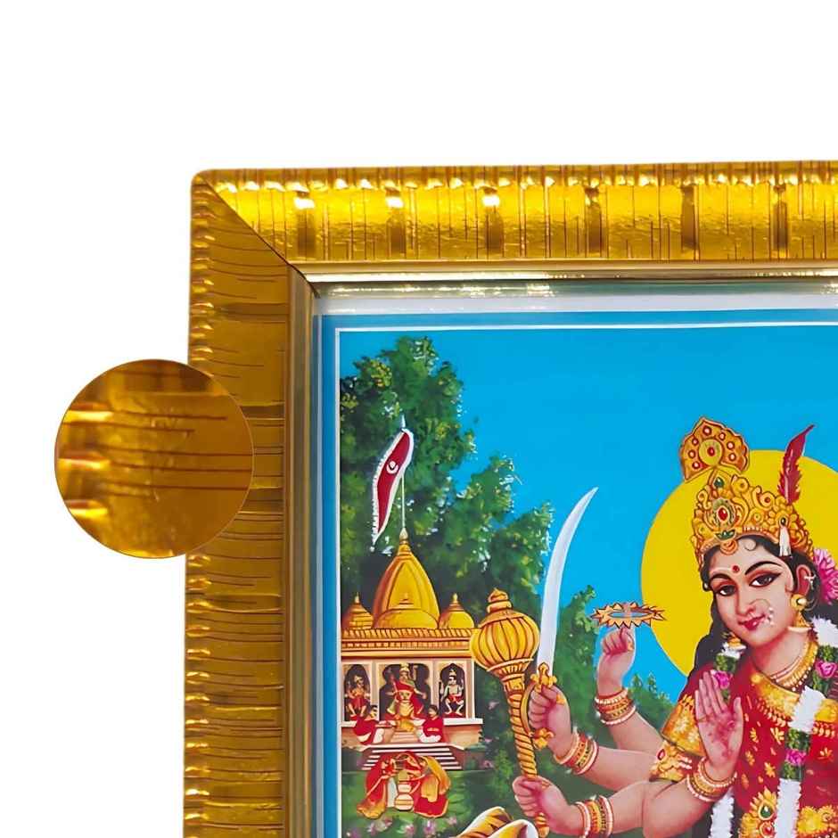 Durga Deity Photo | One Size | Multicolor | Svasti