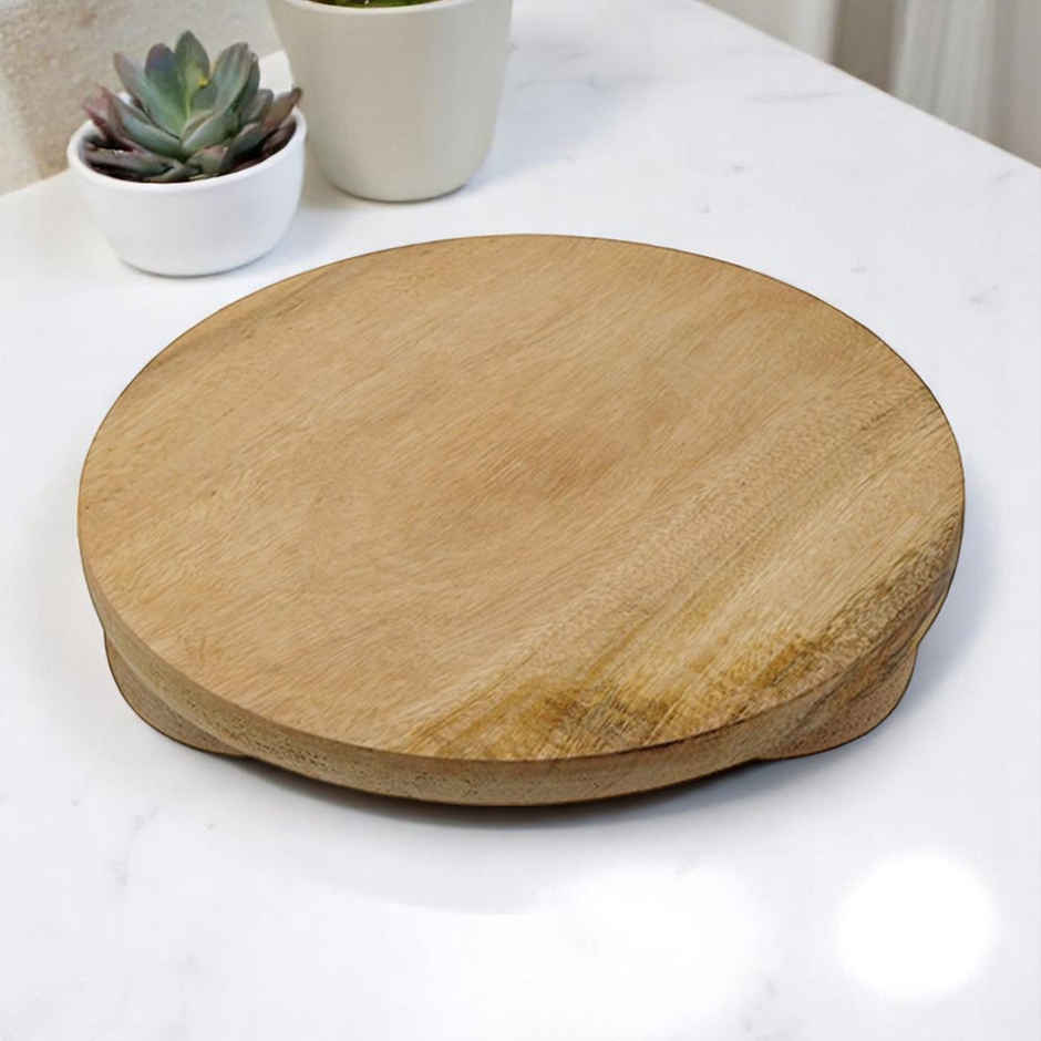 Petals Wooden Chakla Chapati Maker Polpat Cutting Board | 26 Cm/10 Inch