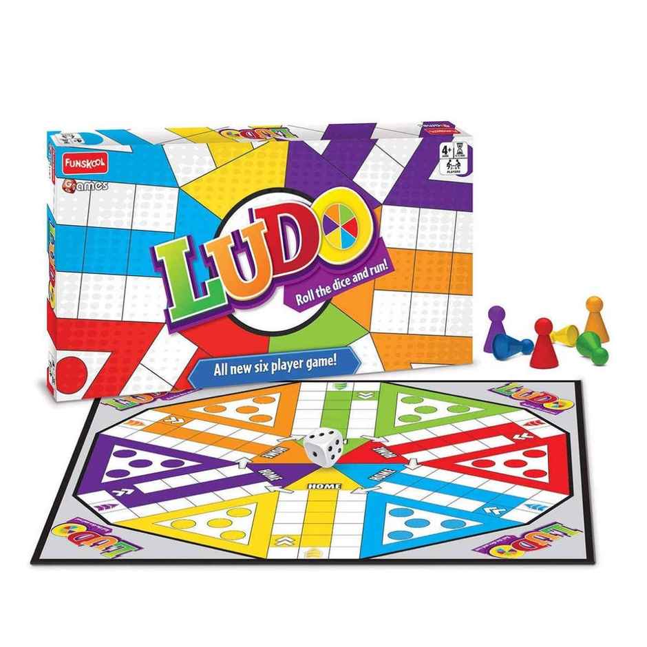 Funskool Games Ludo | Family Board Game | 2 - 6 Player Game | 4+ Years
