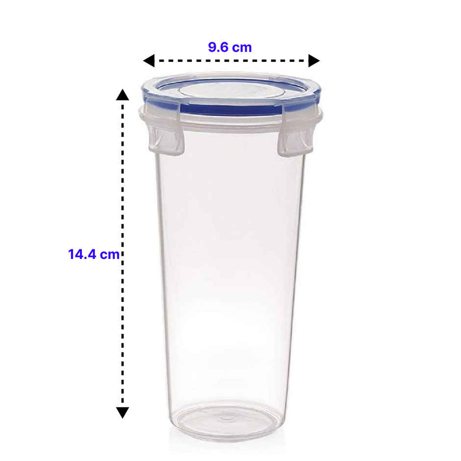 Kuber Industries Plastic 500ml Airtight Tumbler | Leakproof Juice Glass & Lid | Transparent