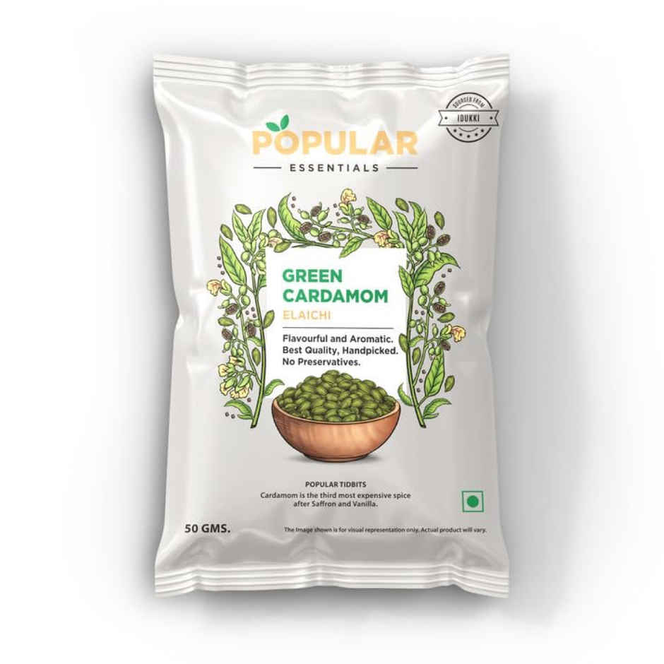 Popular Essentials Green Cardamom | Elaichi