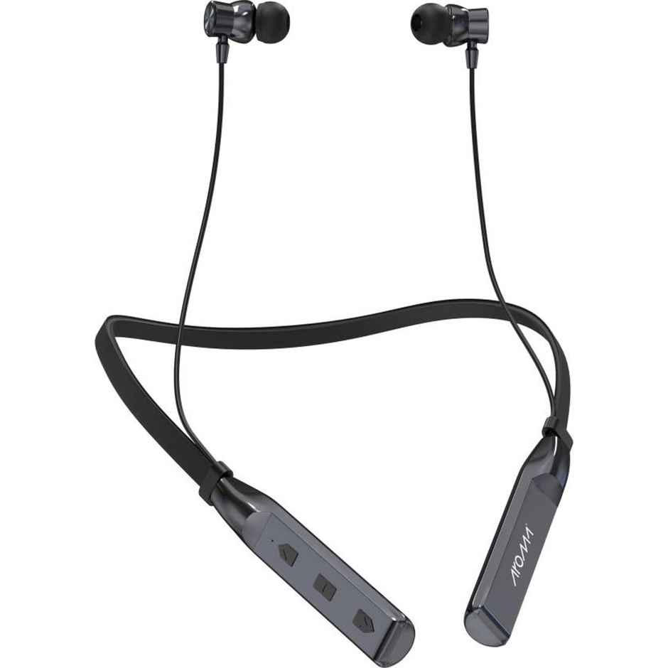 Aroma NB119 Trend -100 Hours Playback |Wireless Bluetooth Neckband | ENC | Black