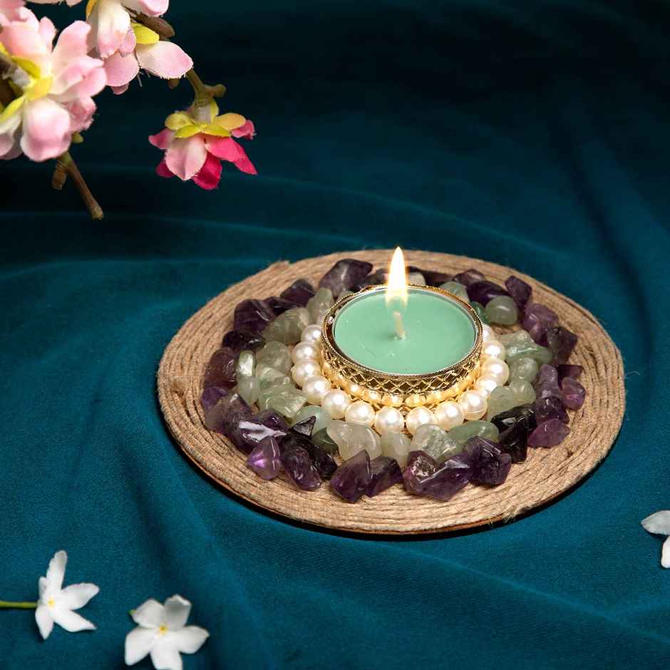 Positivity & Luck Crystal Rangoli Diya - Buy at ₹148 Online | Instant ...