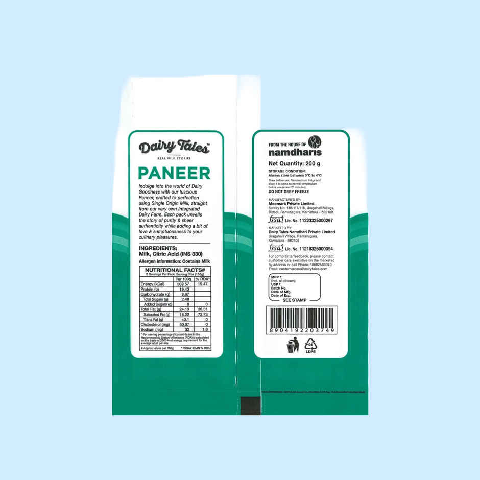 Namdhari's Dairy Tales Paneer