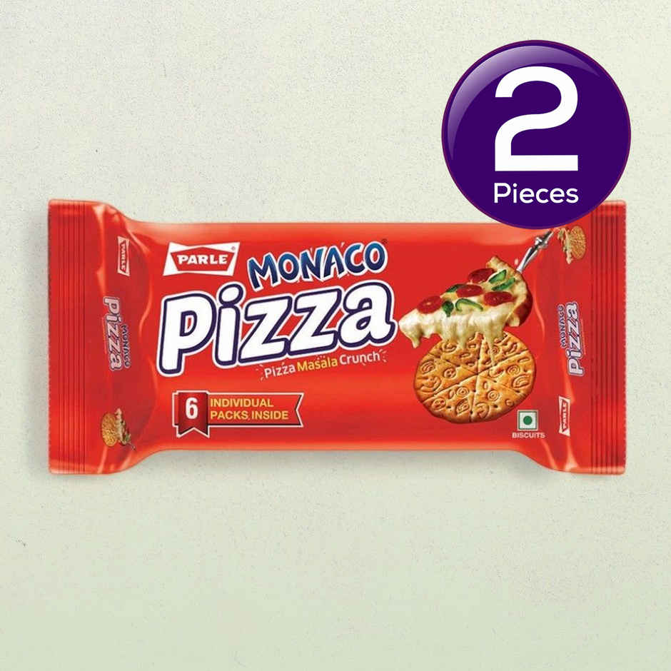 Parle Monaco Pizza Flavoured Crackers | Trans Fat-free Combo
