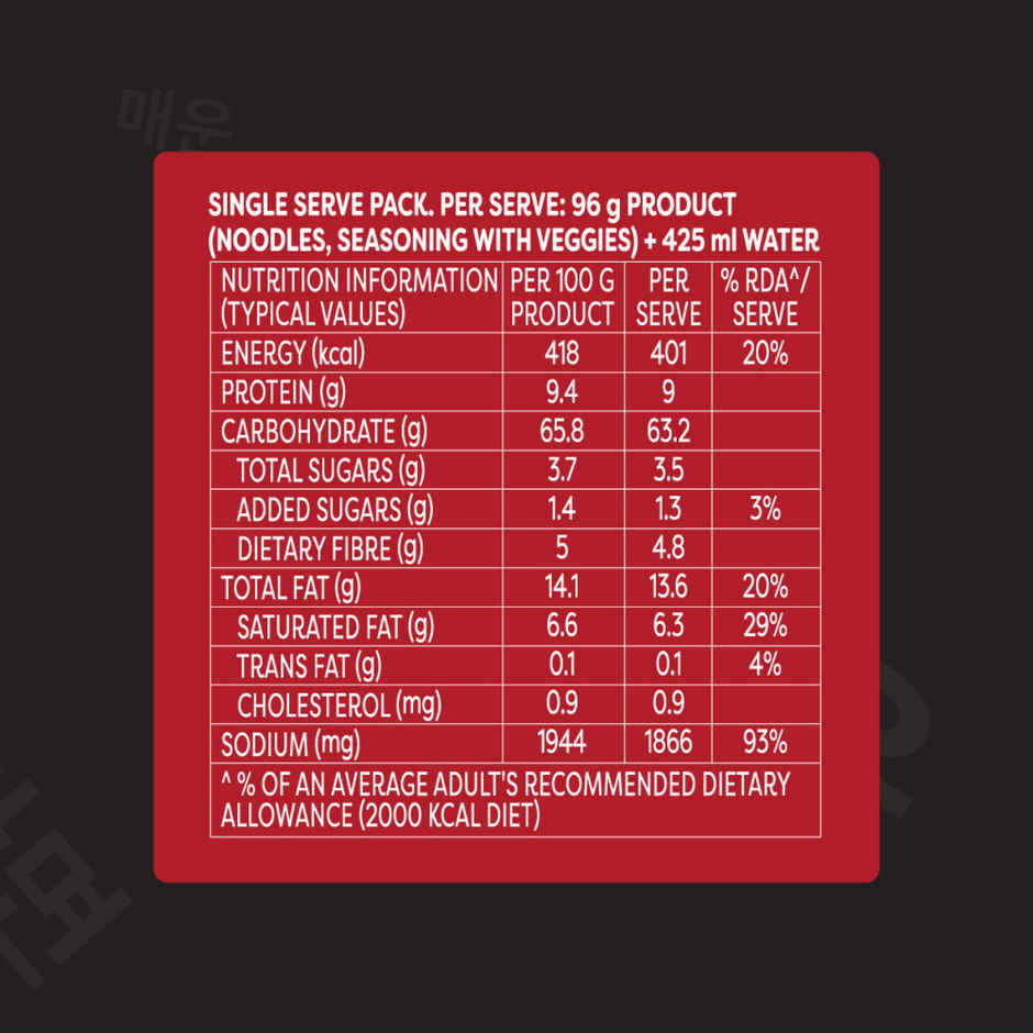 Korean Knorr Korean Ramen Spicy Kimchi Veg Meal(96gms) & Coca-Cola Soft Drink Can(300ml) Combo