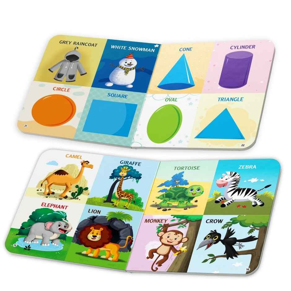 My First 8-In-1 Illustrated Library | Alphabet | Numbers | Animals | Shapes | Age 0-2