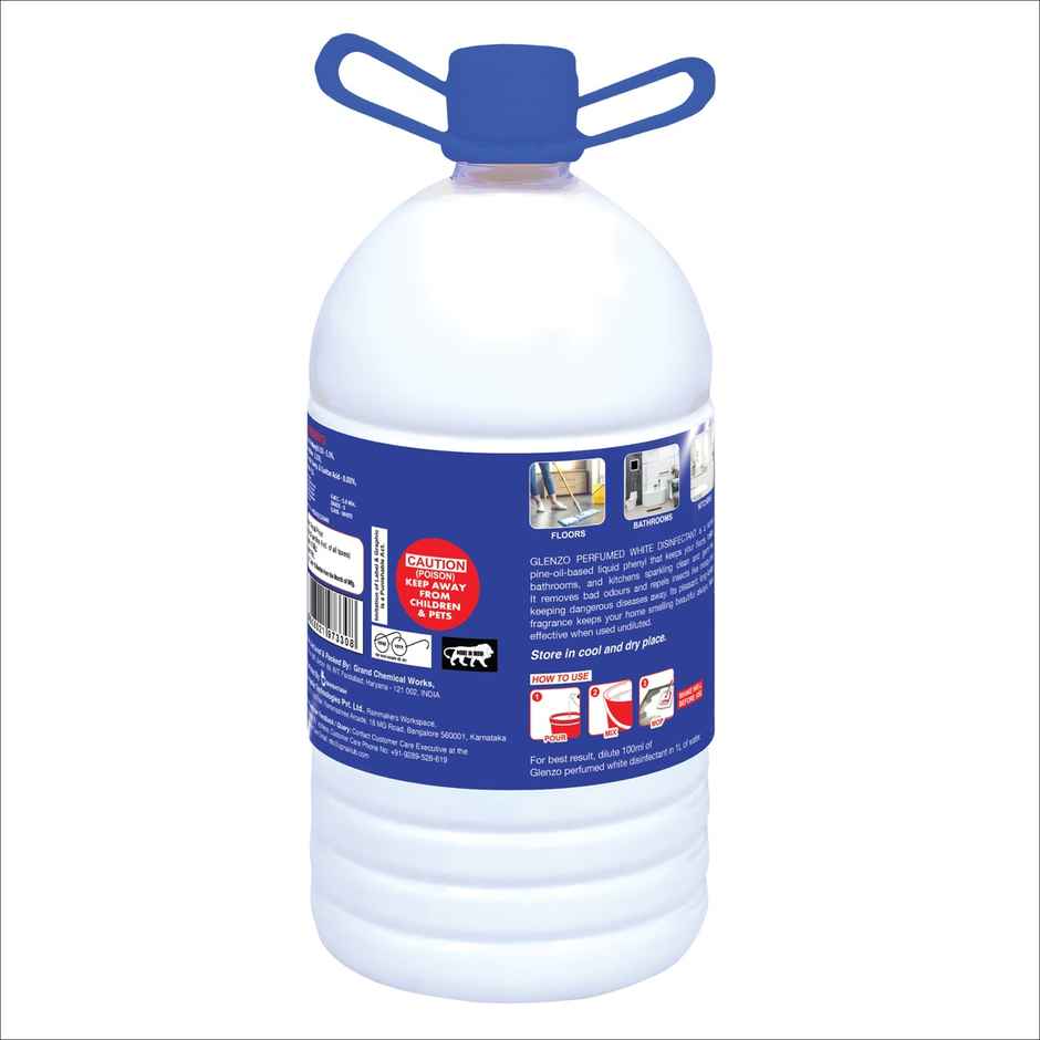 Glenzo WHite Disinfectant Phenyle Floor Cleaner