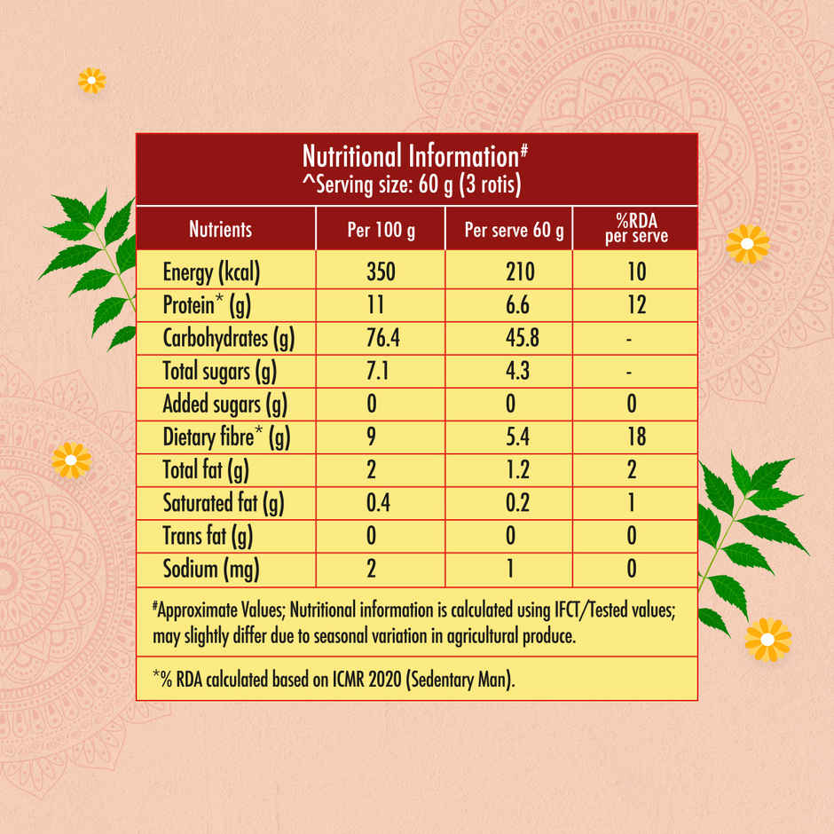 Annapurna Chakki Whole Wheat Atta(5kg) & Annapurna Fine Besan(500gms) Combo.