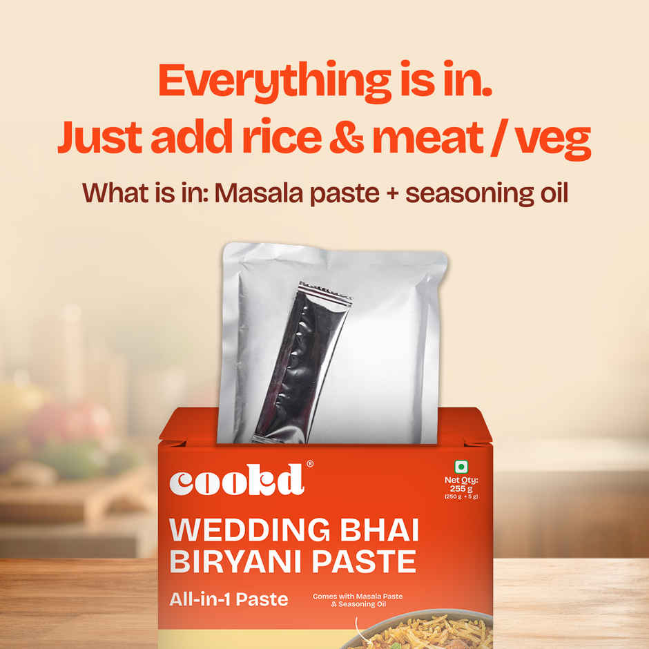 Cookd Wedding Bhai Biryani Masala Paste - Ready to Cook