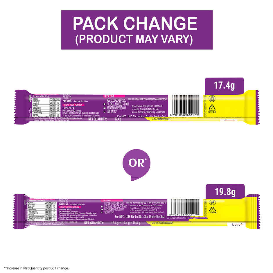 Nestle MUNCH King Size Wafer Bar Chocolate