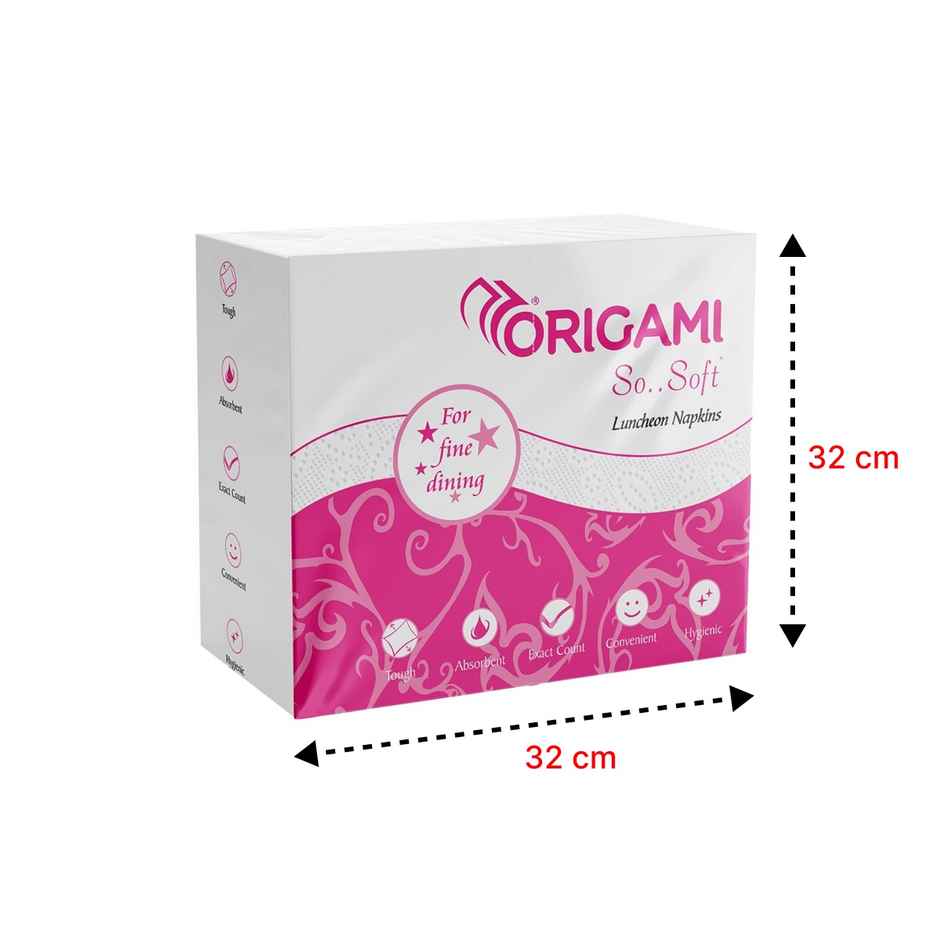 Origami Luncheon Tissue Paper Napkins | 32 x 32 cm | 50 Serviettes