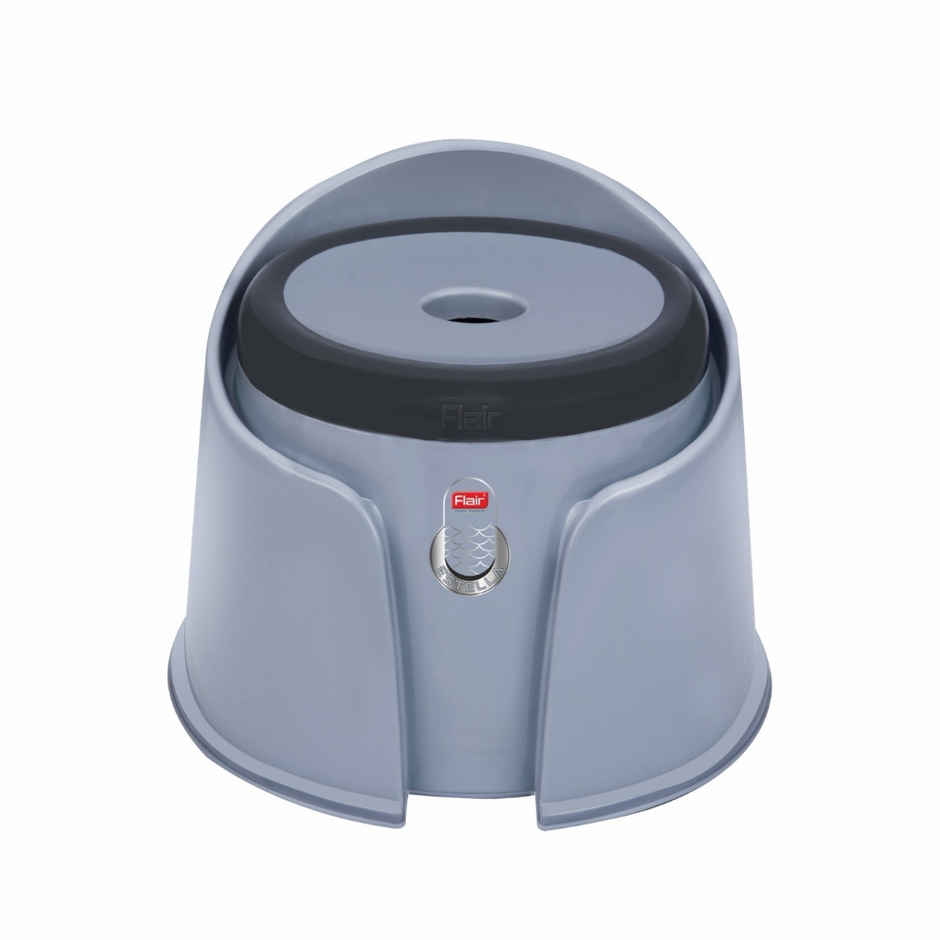 Flair Estella Home Stool 14 - Gray - Plastic Stool For Bathroom