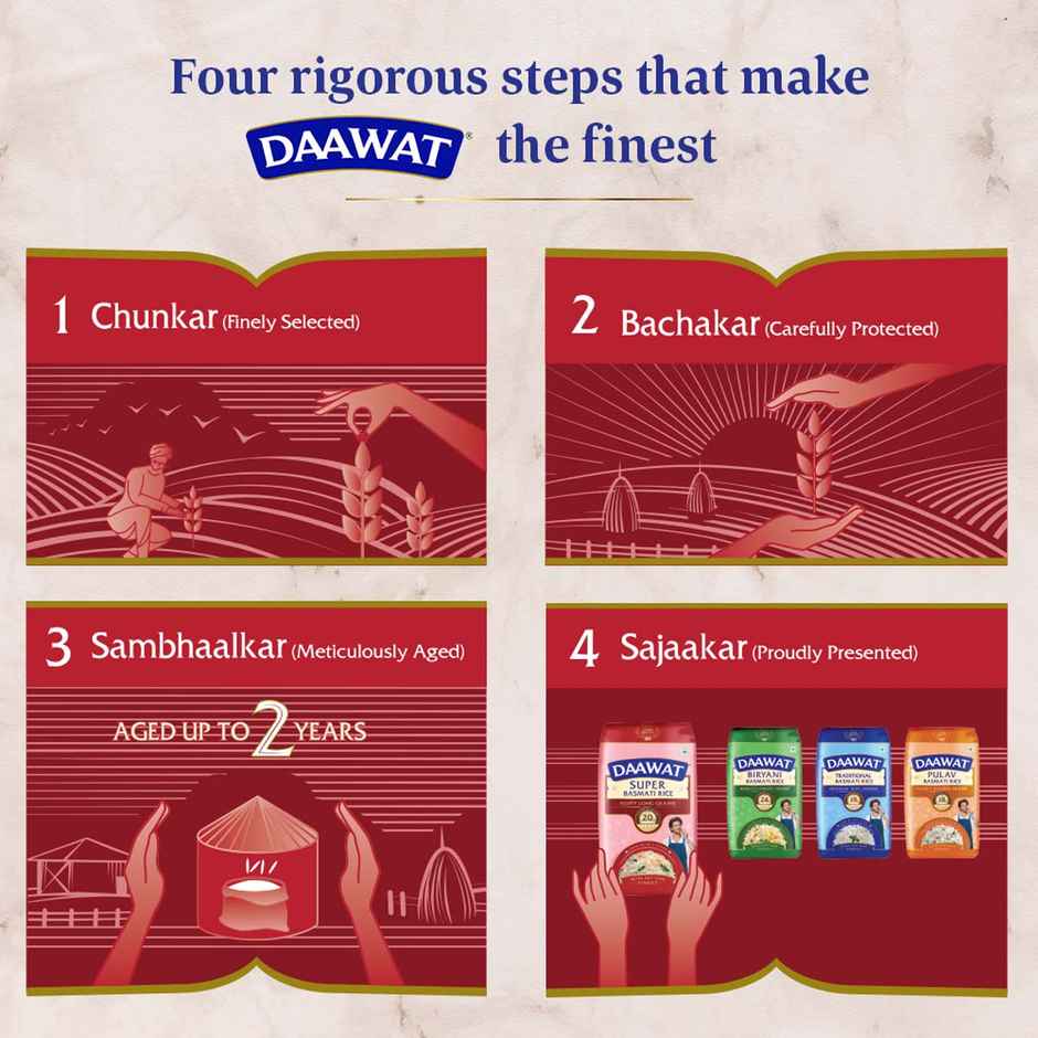 Daawat Super Pure Basmati Rice | Extra Long Grain