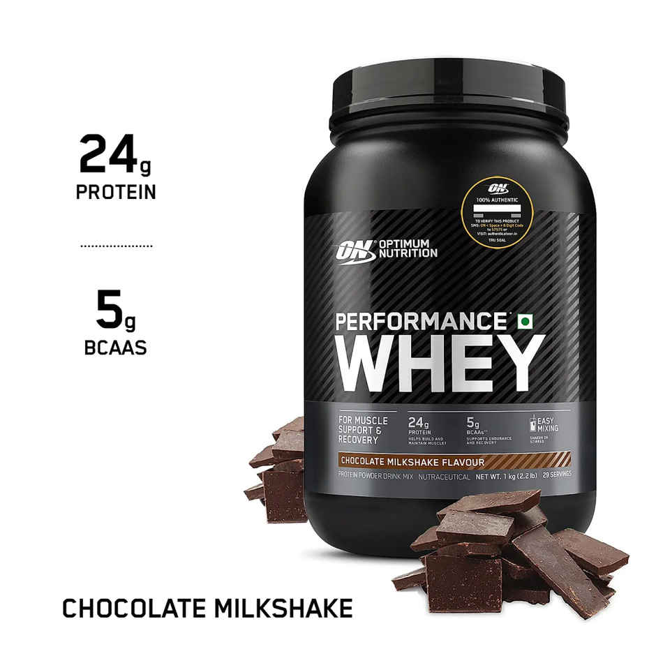 Optimum Nutrition (ON) Performance Whey Protein Powder Chocolate Milkshake