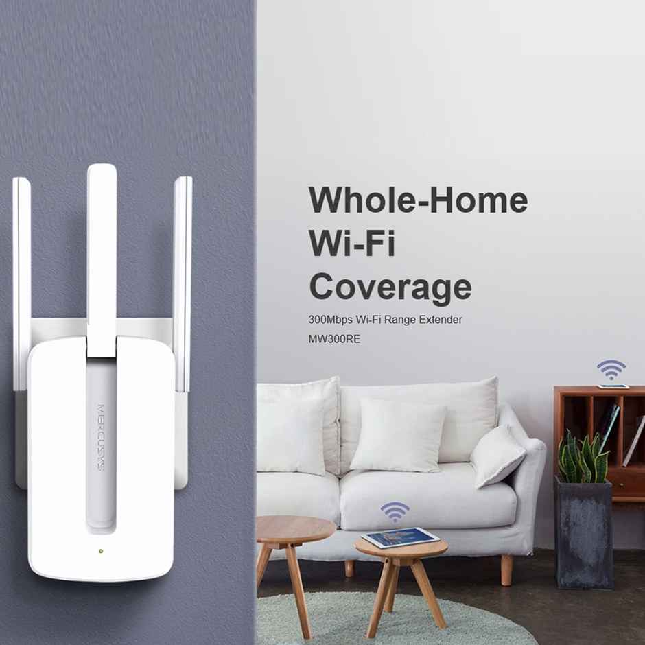 TP-Link MW300RE 300Mbps Whole-Home Wi-Fi Range Extender, Repeater, Booster, MIMO Technology