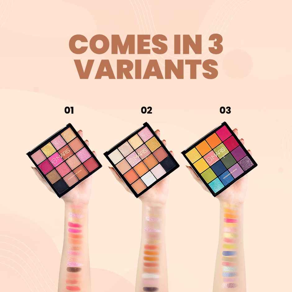MARS Cosmetics Highly Pigmented Mesmereyes Eyeshadow Palette | 02-Multicolor