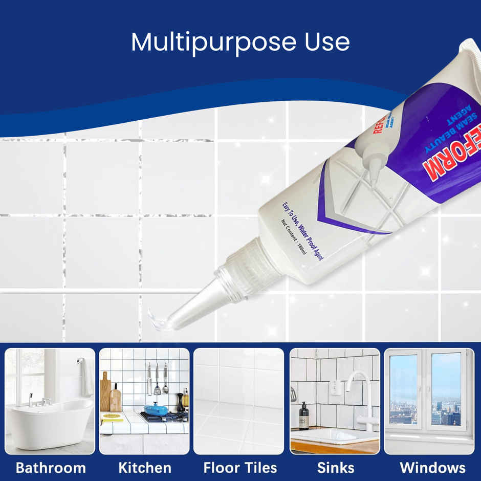 Zulaxy Waterproof Gap Filler Sealant for Tiles, Cracks, Walls & Joints