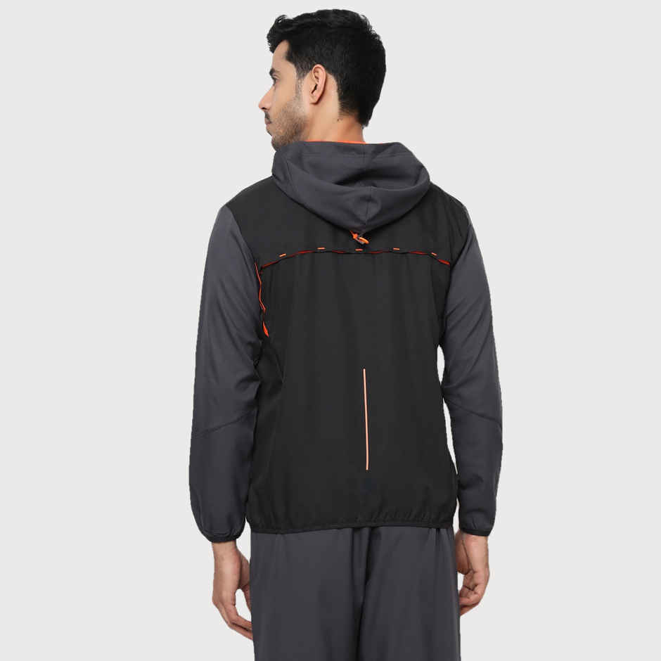 Dida Men's Sports Jacket | Regular Comfortable Stretchable Dry-Fit | Black - 2XL