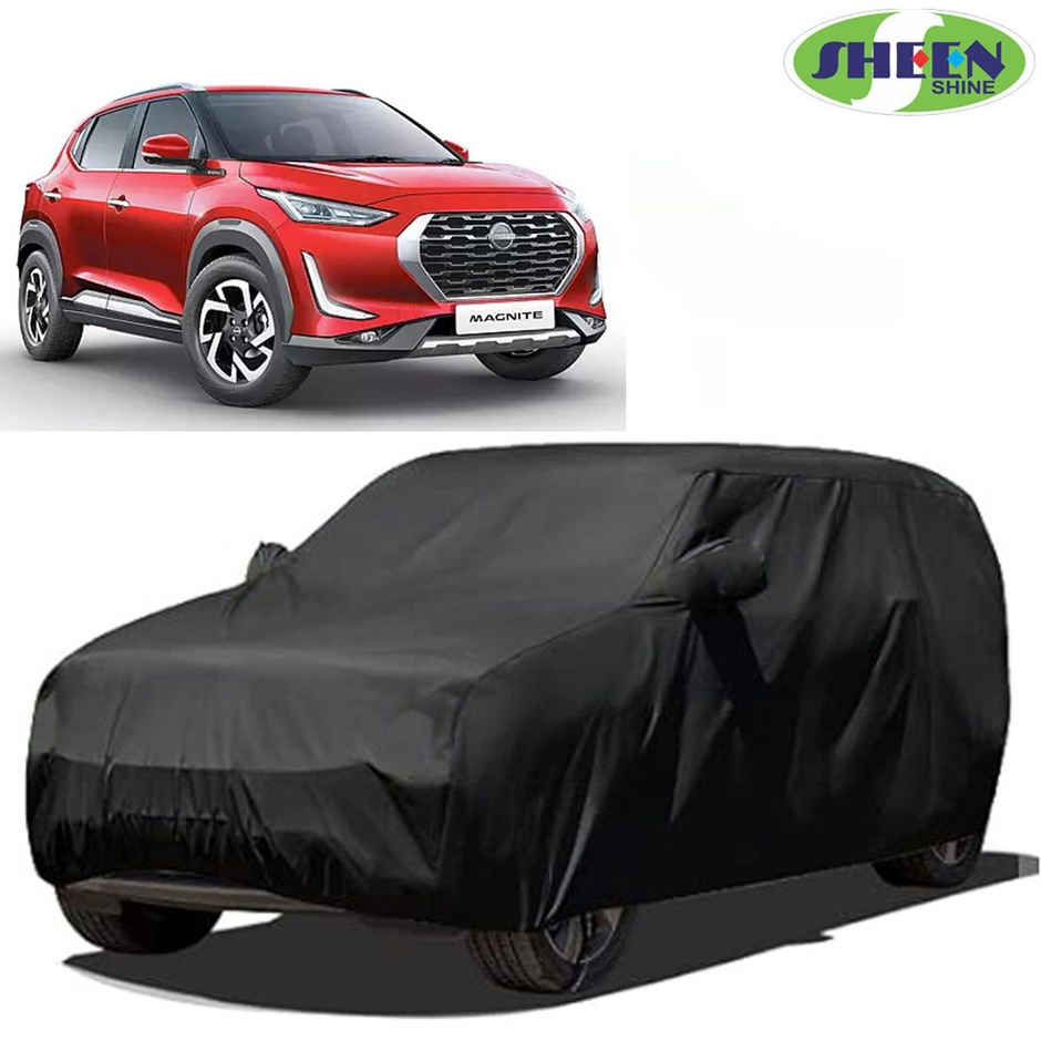 Sheen SCCBLACKCSUV03 Car Cover For Nissan Magnite (With Mirror Pockets) (Black)