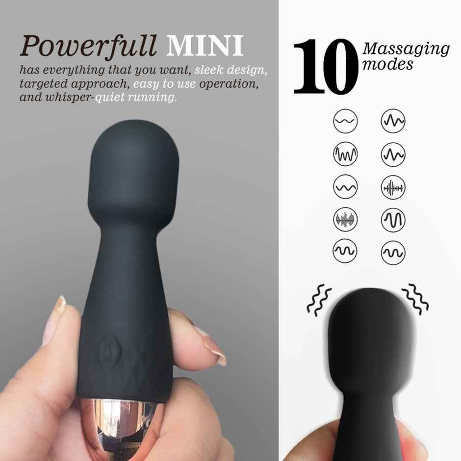 Calmras Mini Personal Massager Black | Compact & Handy