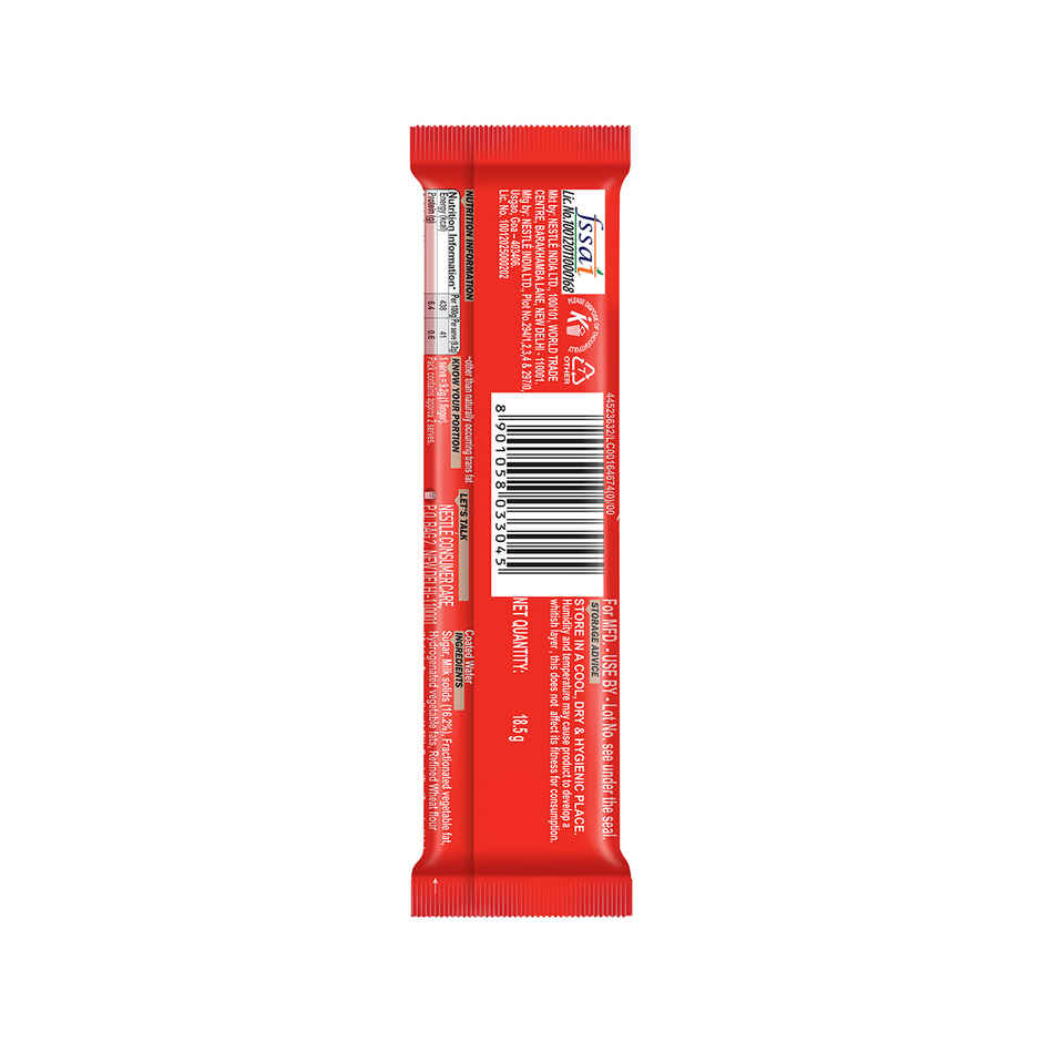 Nestle Kitkat Choco Coated Wafer Bar Chocolate
