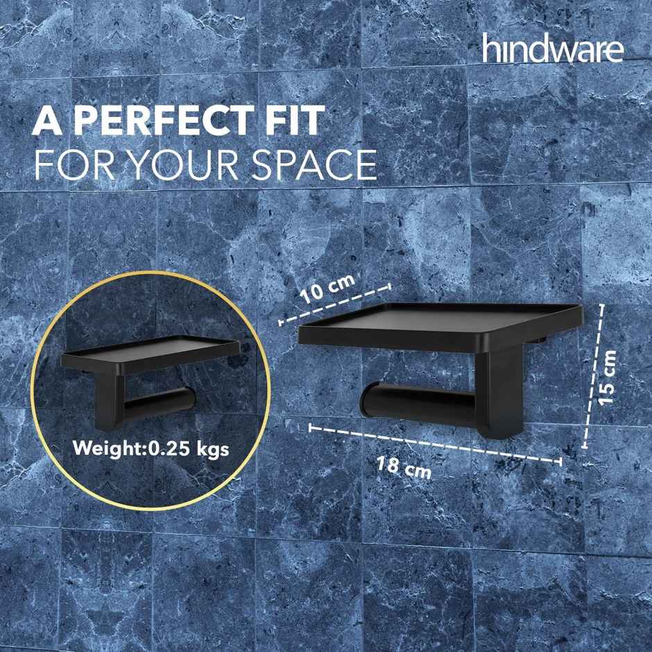 Hindware ABS Toilet Paper Holder | Wall Mount | Mobile Stand
