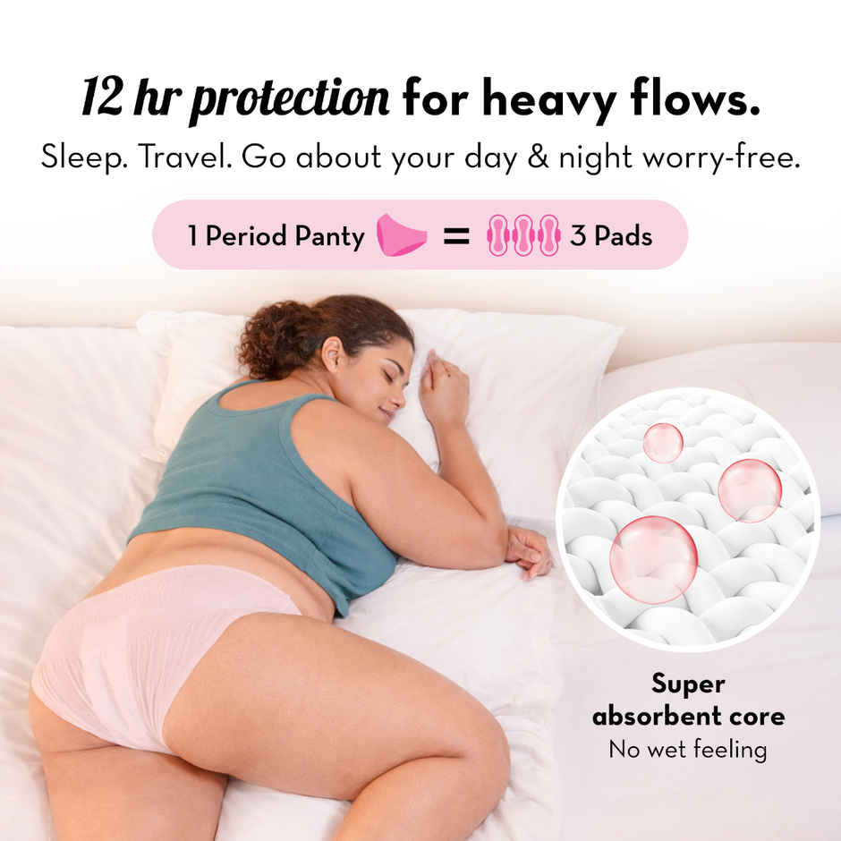 Plush Comfort High Waist Period Panty | XL/2XL