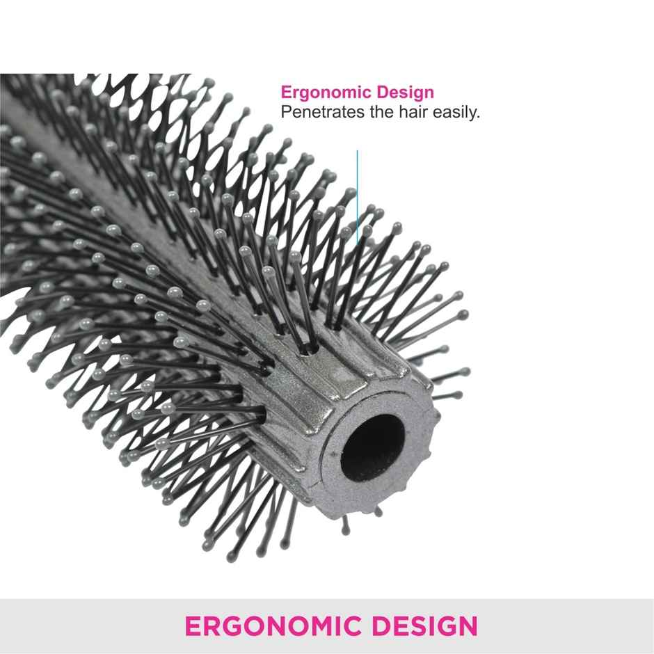 VEGA Round Hair Brush for Adding Curls| Volume and Waves in Hair| Men and Women| E10-RB