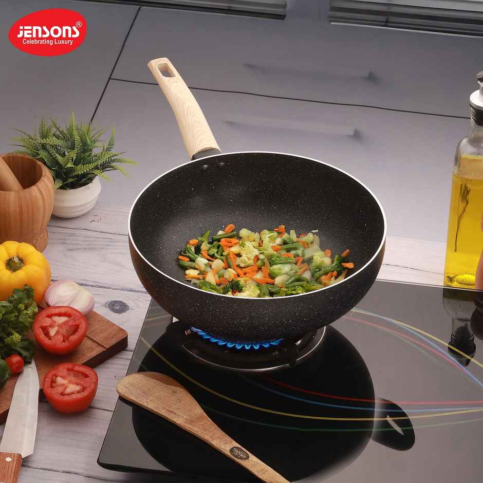 Jensons Cuisine Wok/ Saute Pan 24 cm Induction Compatible