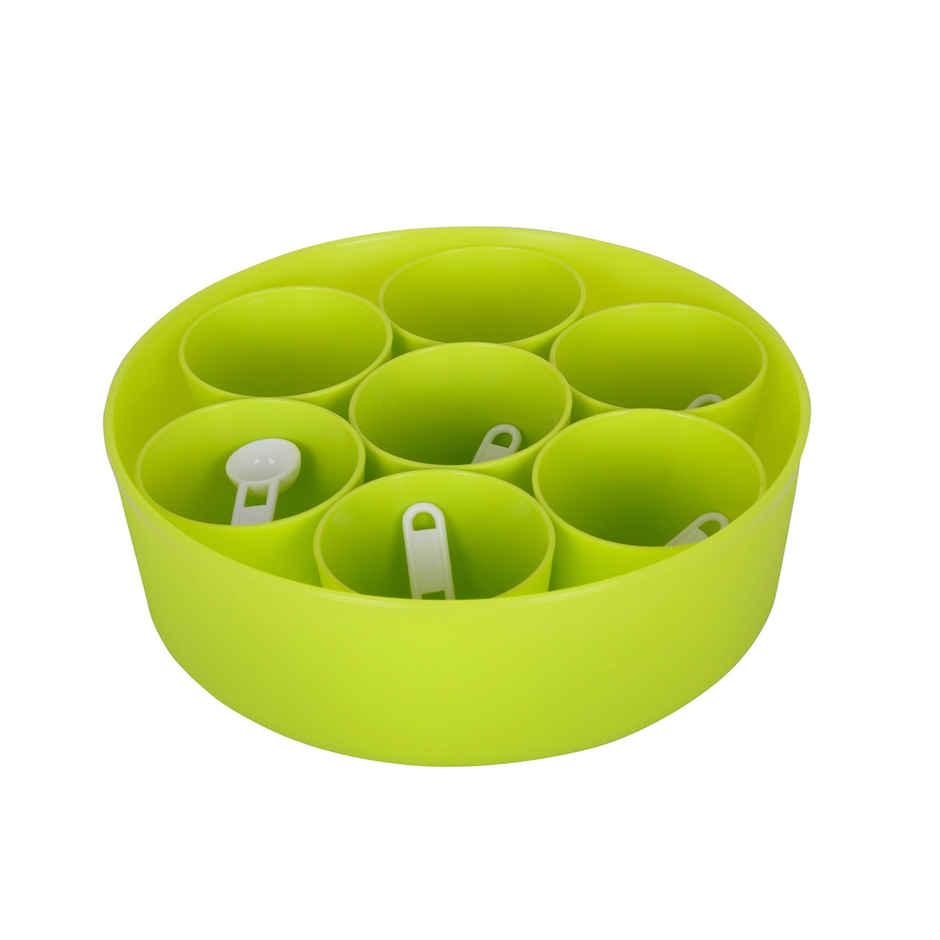 Nayasa Vital Big Masala Box Plastic Masala Storage Container | Green