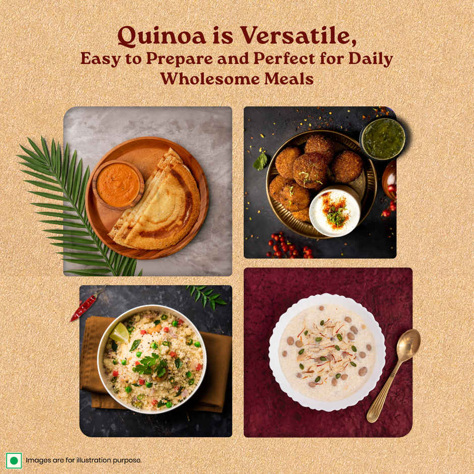 A TATA Product - Organic India Quinoa, Nutrient-Rich Whole Grain, Protein-Rich, Gluten-Free