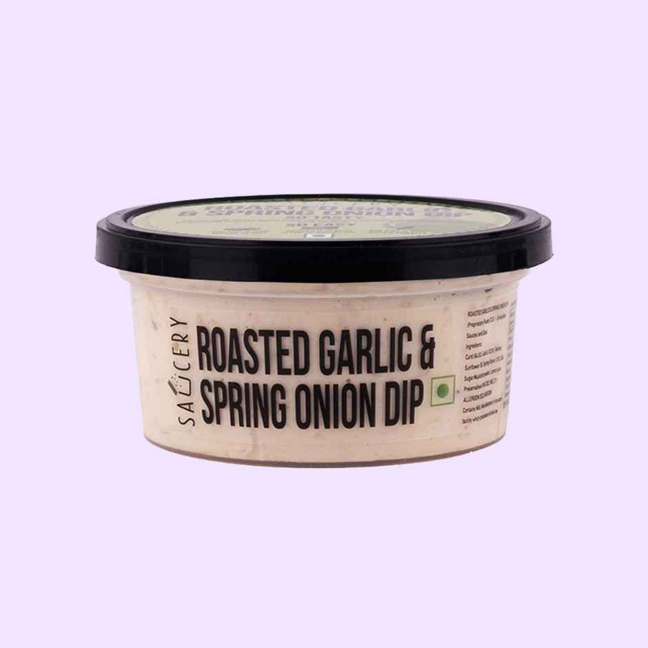 Saucery Roasted Garlic & Spring Onion Dip | Garlic Onion Dip