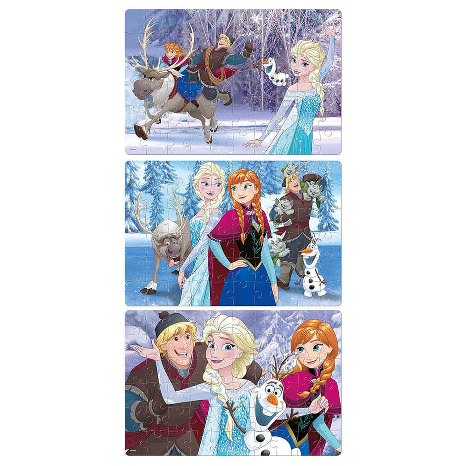 Hamleys Frank Disney'S Frozen Puzzle Pack ( A Set Of 3 Puzzles - 60 Pcs Each) For Kids Age 3Y+