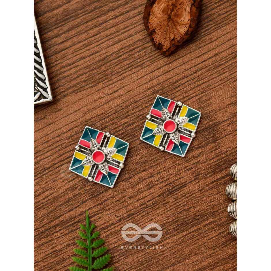 Everstylish The Homestead Hues- Enamelled Oxidised Earrings