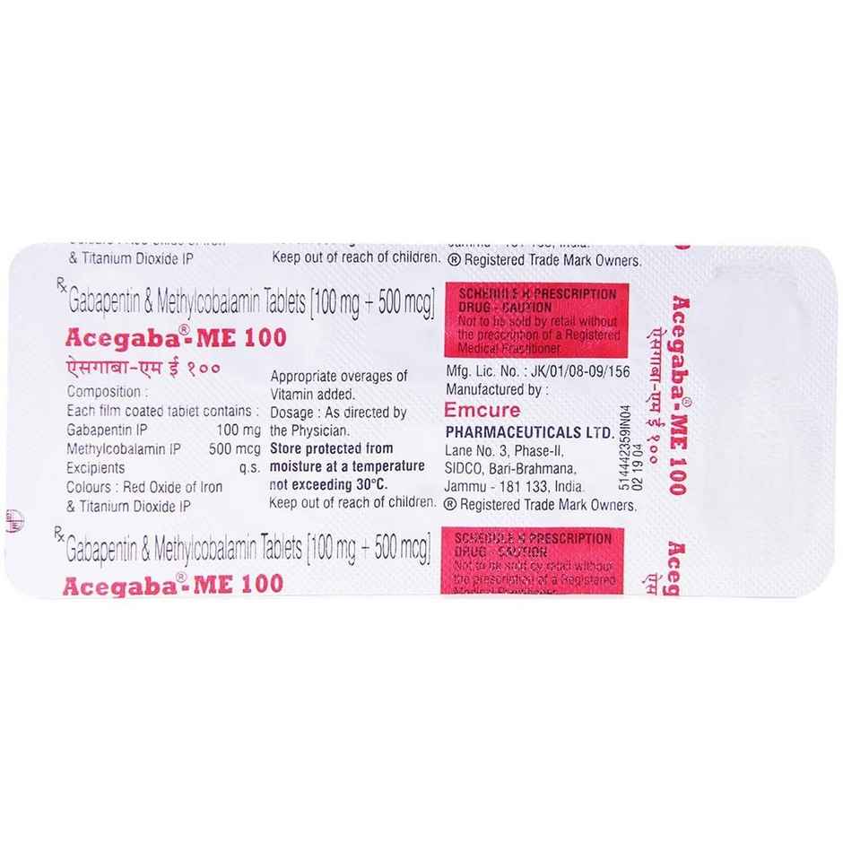 Acegaba - ME 100 Tablet