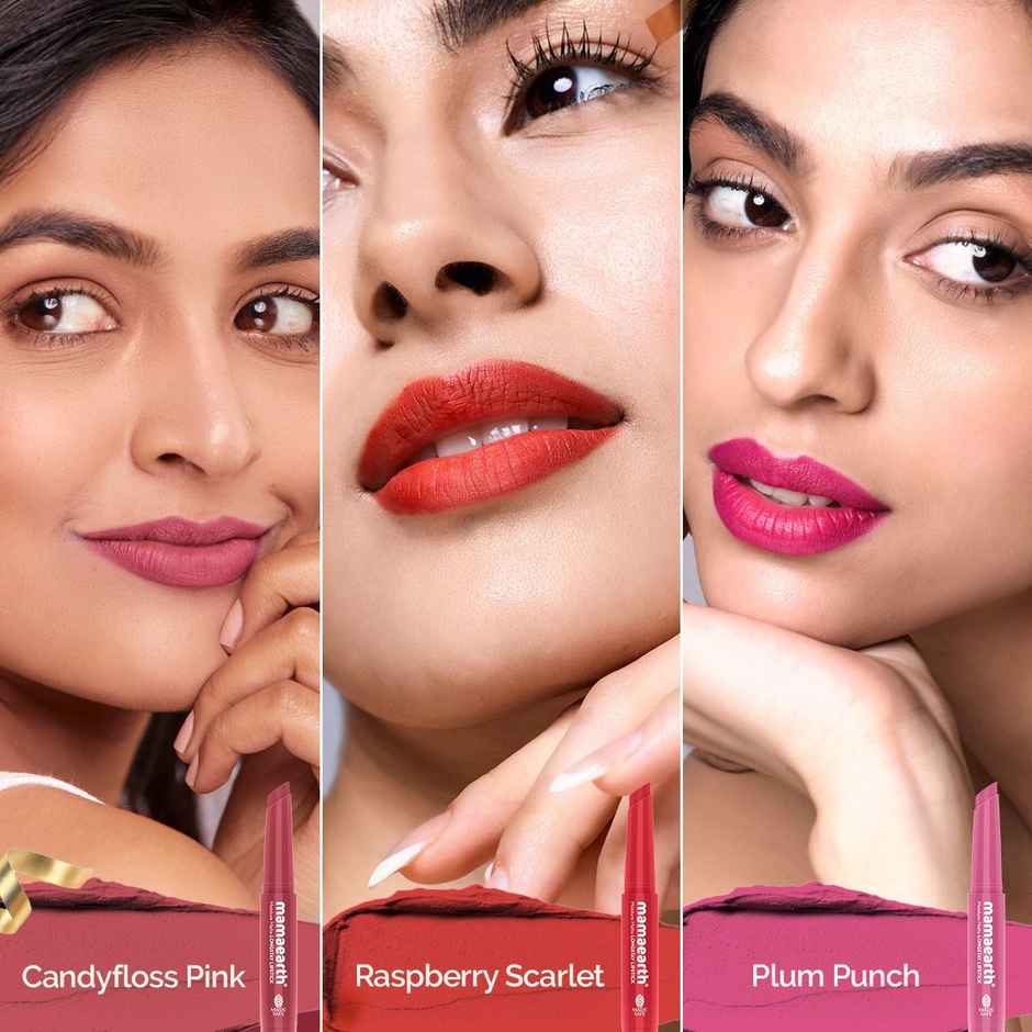 Mamaearth Moisture Matte Longstay Lipstick | Bright and Bold