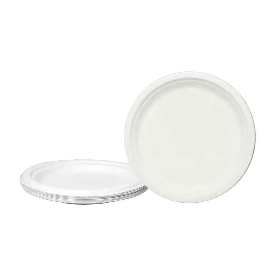 Bagasse Plate | Round | 7 inch | 25 pcs | Naturepac  Combo