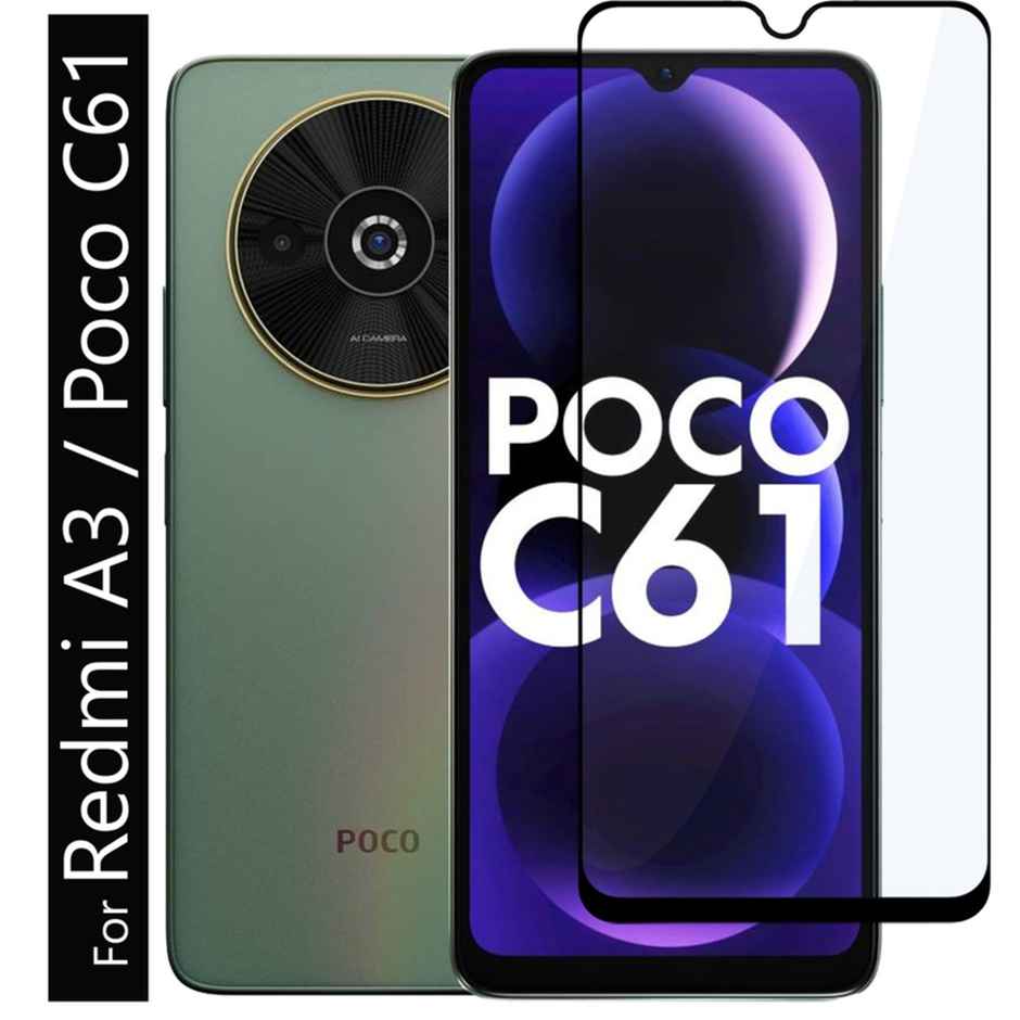 Kwine Case Redmi A3 / Poco C61 Tempered Glass Screen Protector