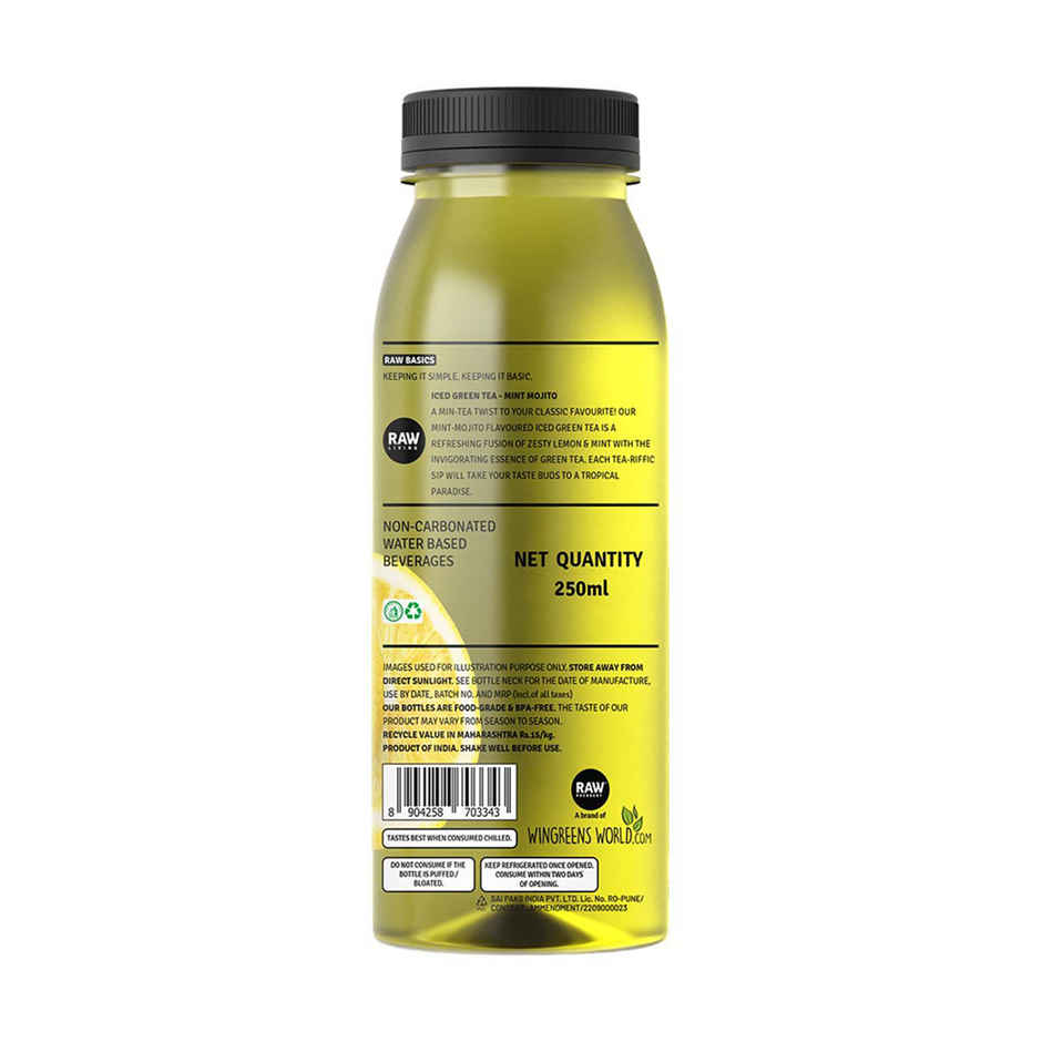 RAW Pressery Iced Green Tea  Mint Mojito  Ice Tea