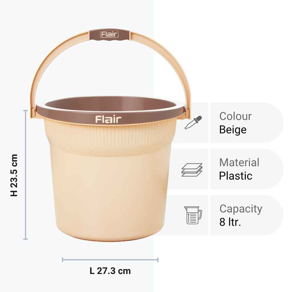 Flair Estella Home Bucket | 8 L | Beige