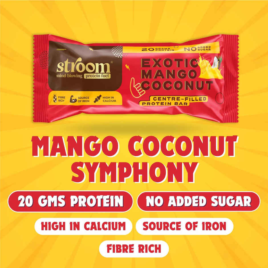 Stroom Exotic Mango Coconut Protein Bars