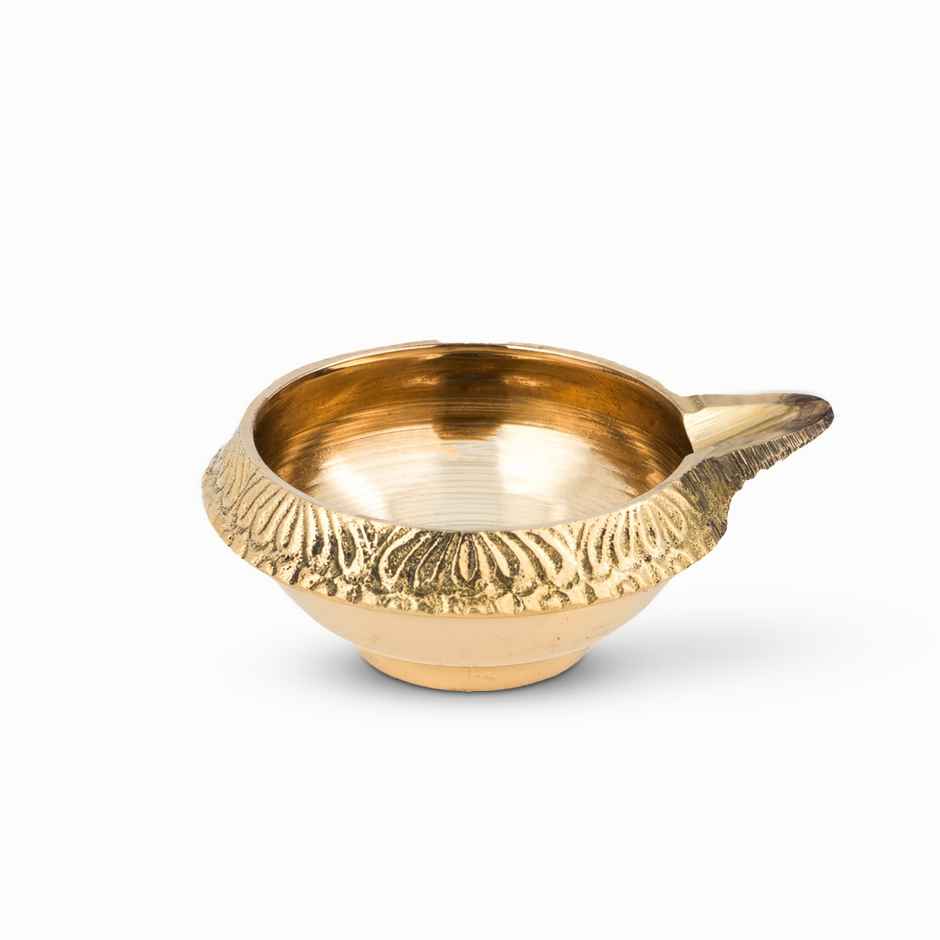 Kuber Diya | Gold | Brass | Brass Kuber Diya | Jai Kashi