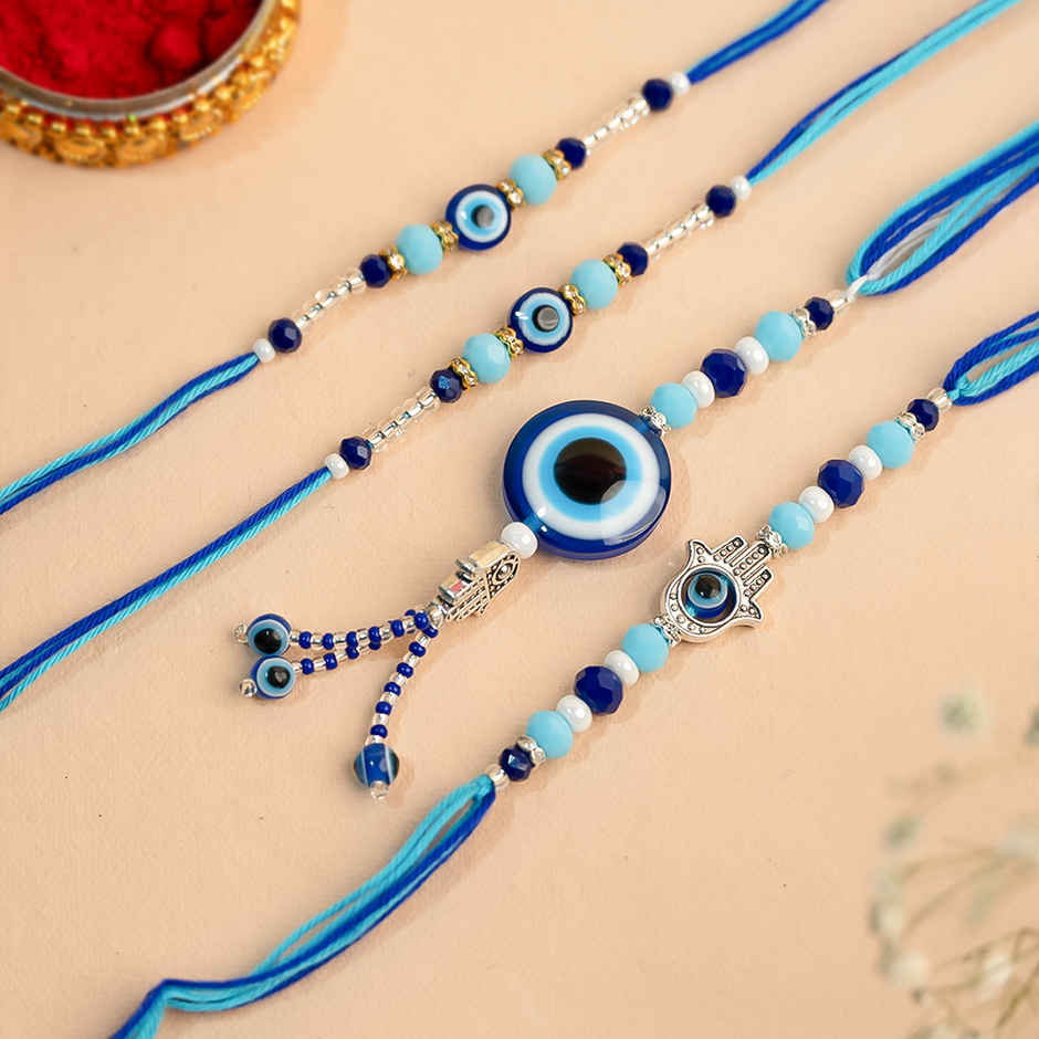 Family Pack Rakhi | Evil Eye | Pack of 4 | Avyaan Rakhi
