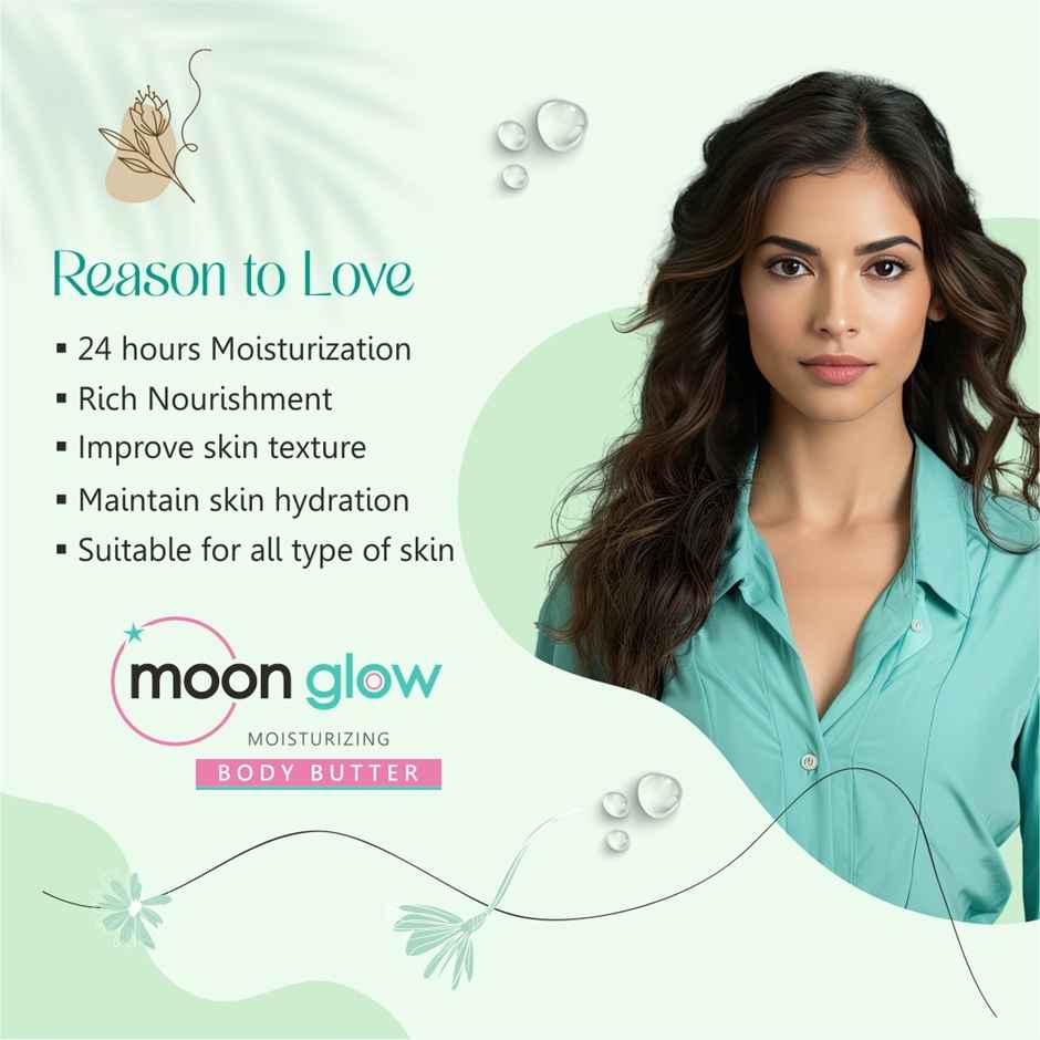 Moon Glow Body Butter Moisturisin | Fast Absorb & Locked Hydration